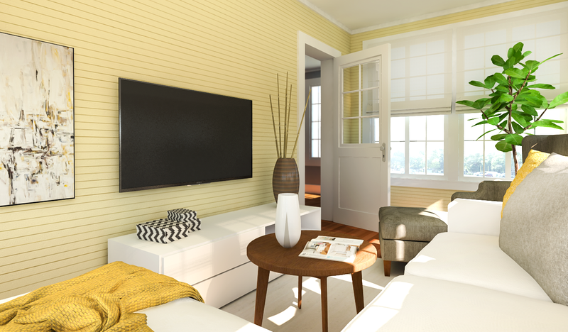 Modelo 3D de sala de estar de diseñador en línea 4