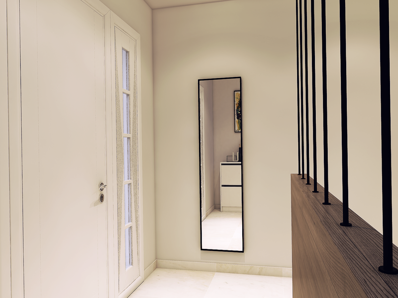 Modelo 3D de pasillo/entrada de diseñador en línea 3