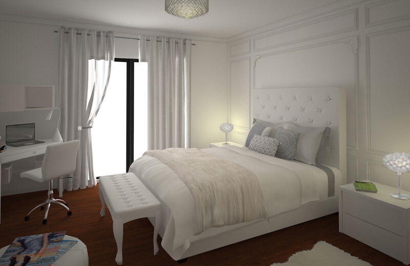 Modelo 3D de Dormitorio del Diseñador en Línea 2