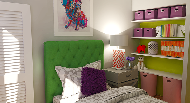 Online Designer Bedroom 3D Model thumbnail1