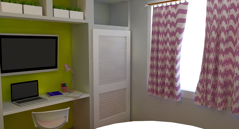 Online Designer Bedroom 3D Model thumbnail2