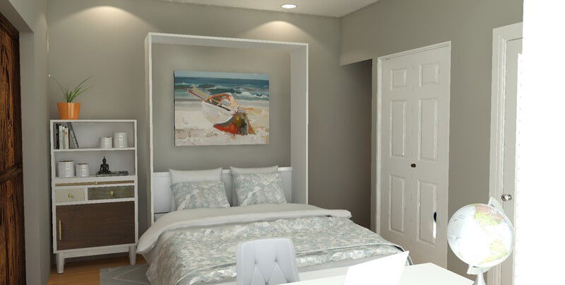 Online Designer Bedroom 3D Model 1