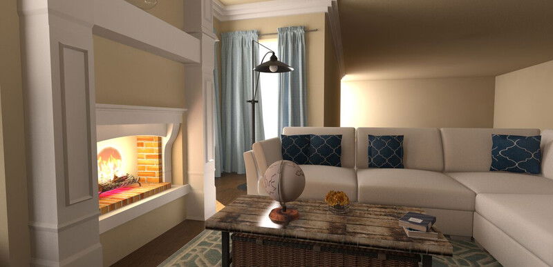 Online Designer Living Room 3D Model 2