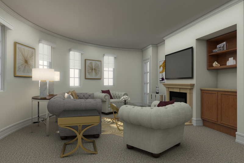 Online Designer Living Room 3D Model 1