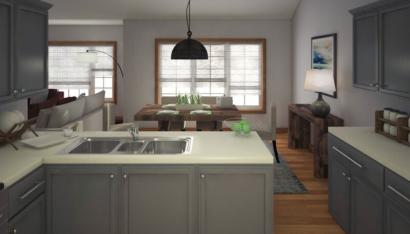 Modelo 3D de Cocina de Diseñador en Línea 3