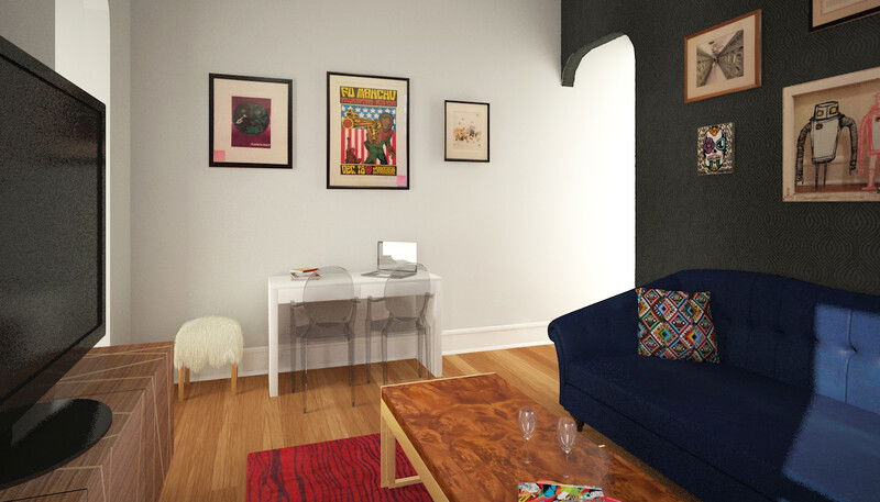 Modelo 3D de dormitorio de diseñador en línea 4