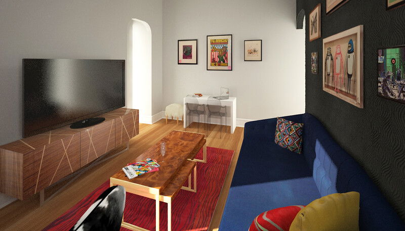 Modelo 3D de dormitorio de diseñador en línea 6