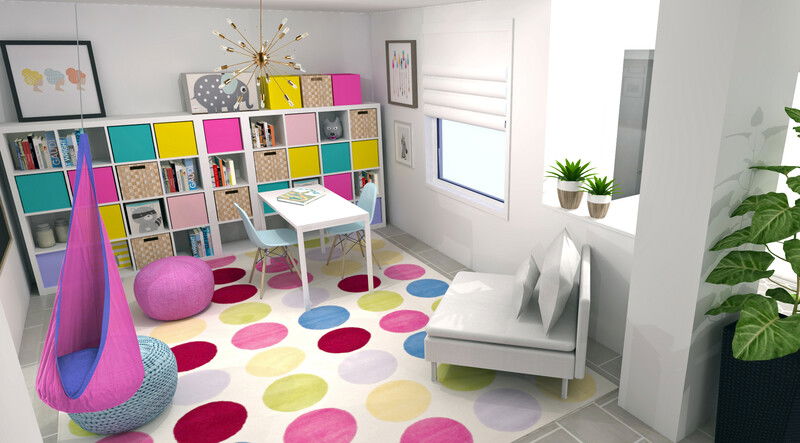 Online Designer Kids Room 3D Model 2