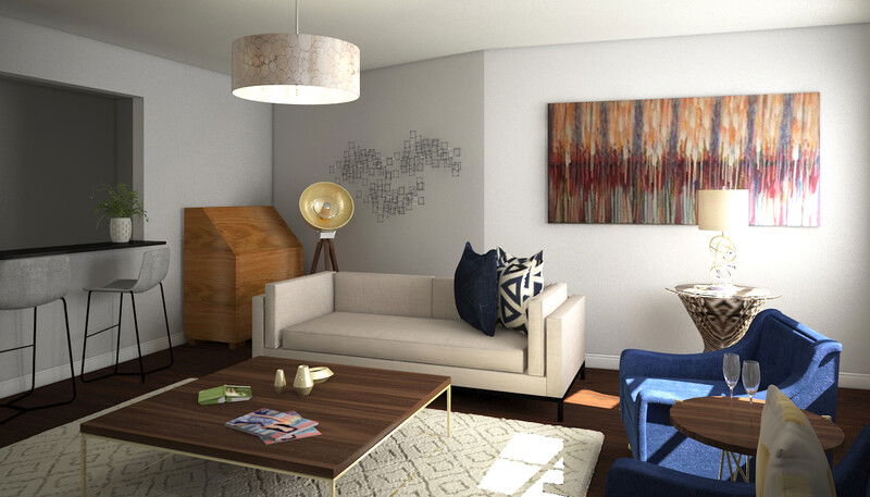 Online Designer Living Room 3D Model 4