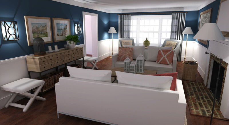 Online Designer Living Room 3D Model 3