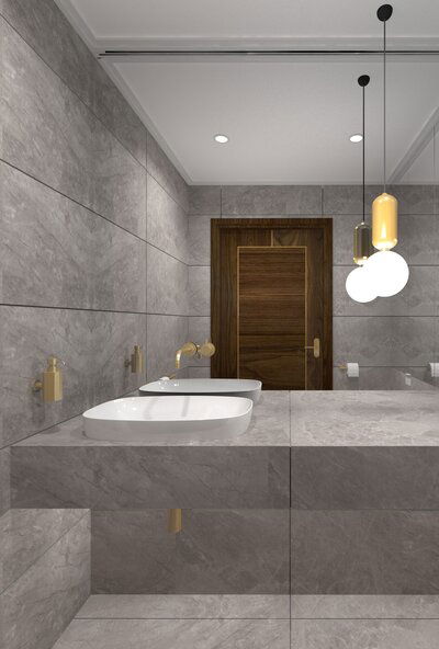 Online design Contemporary Bathroom by Agata M. thumbnail