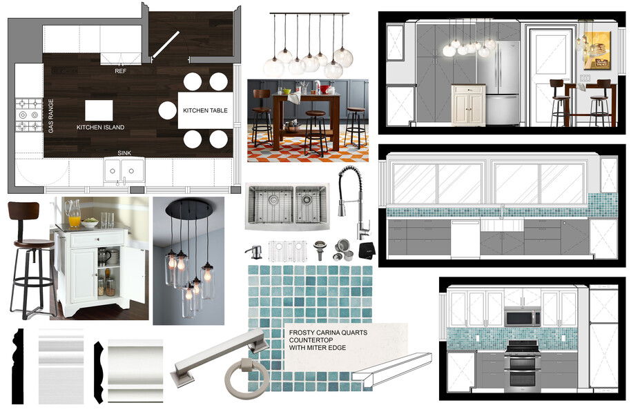 Online Designer Kitchen Moodboard