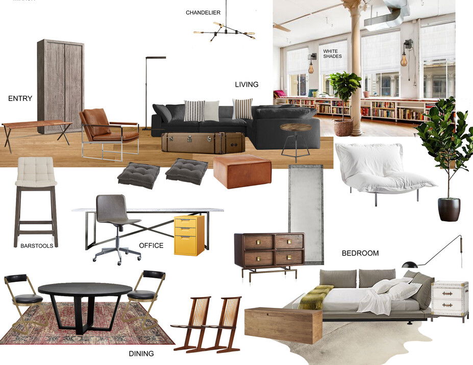 Online Designer Combined Living/Dining Interior Design Ideas