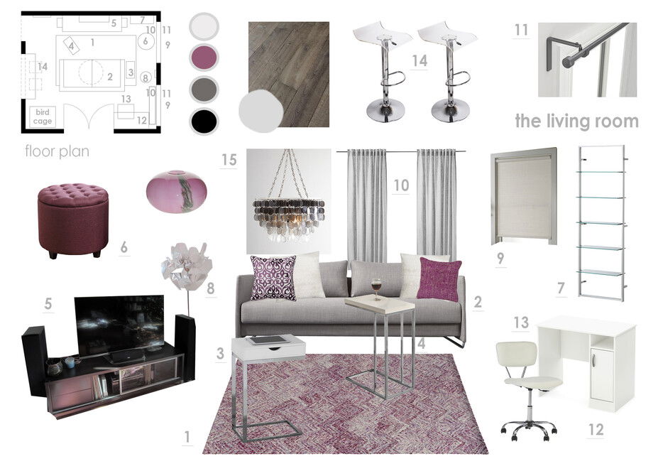 Online Designer Combined Living/Dining Interior Design Ideas