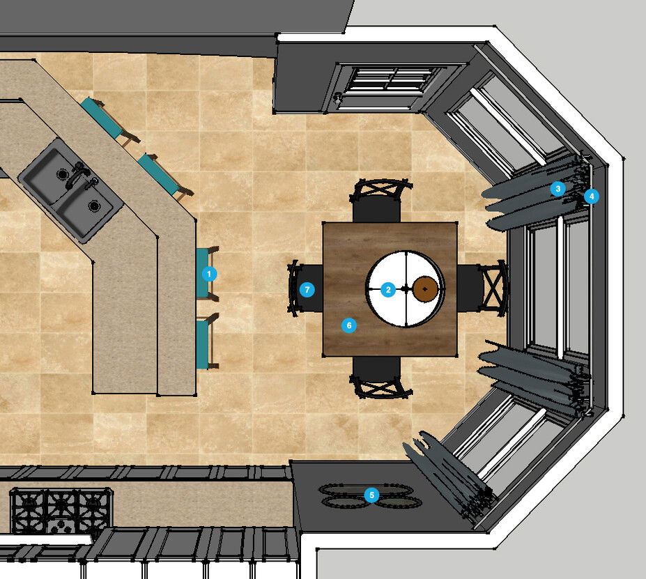 Online Designer Dining Room Floorplan