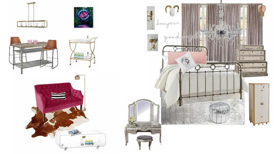 Online Designer Living Room Moodboard