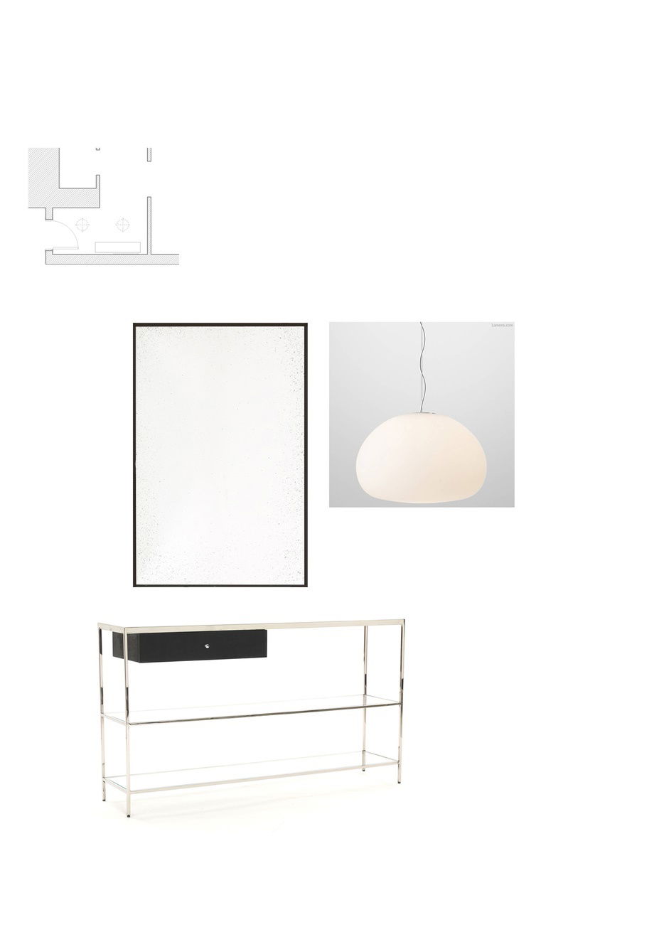 Online Designer Hallway/Entry Moodboard