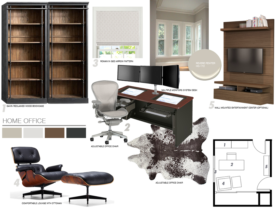 Online Designer Home/Small Office Moodboard