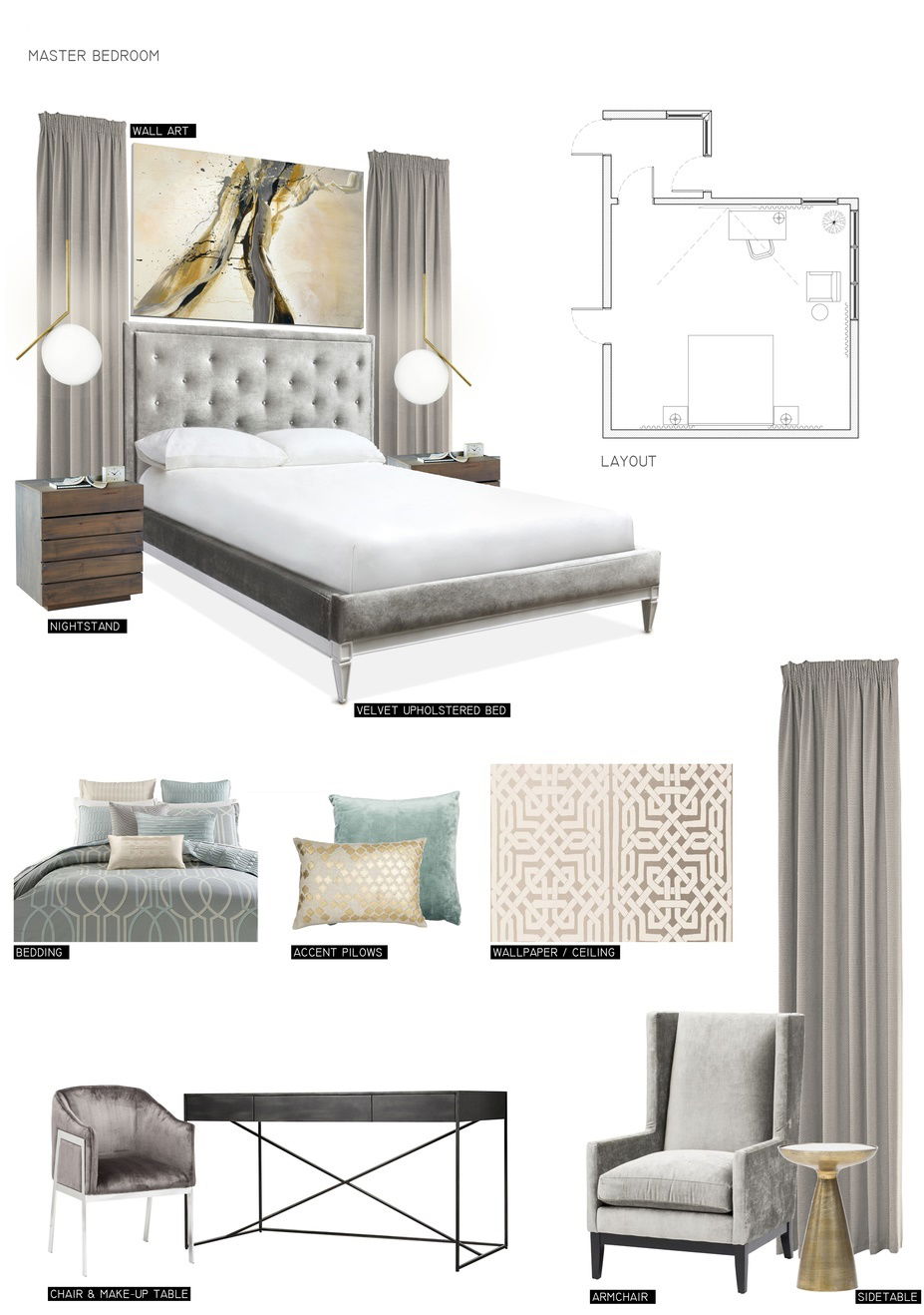 Ideas de diseño interior de dormitorio en línea