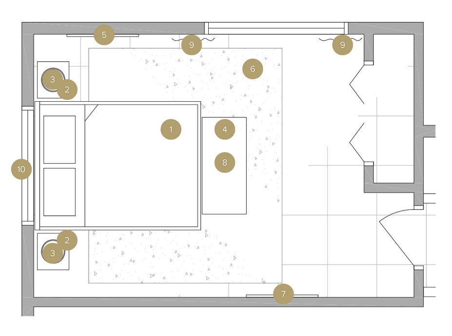 Online Designer Bathroom Floorplan