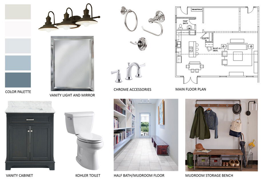 Online Designer Hallway/Entry Moodboard