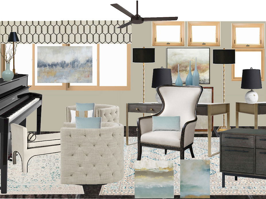 Online Designer Home/Small Office Moodboard