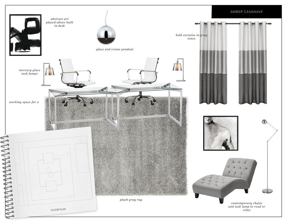 Online Designer Home/Small Office Moodboard