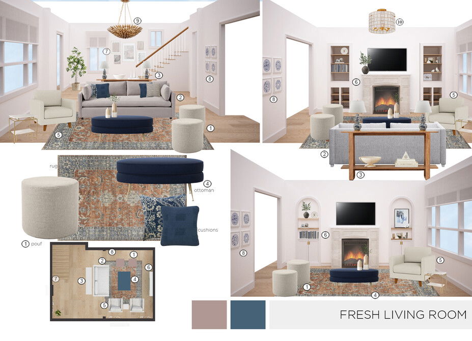 Online Designer Living Room Interior Design Ideas