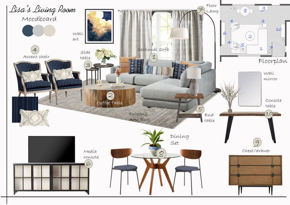 Online Designer Living Room Interior Design Ideas