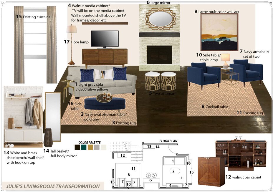 Online Designer Living Room Interior Design Ideas