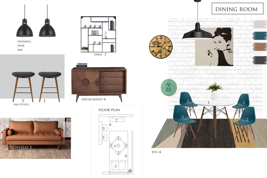 Online Designer Dining Room Interior Design Ideas