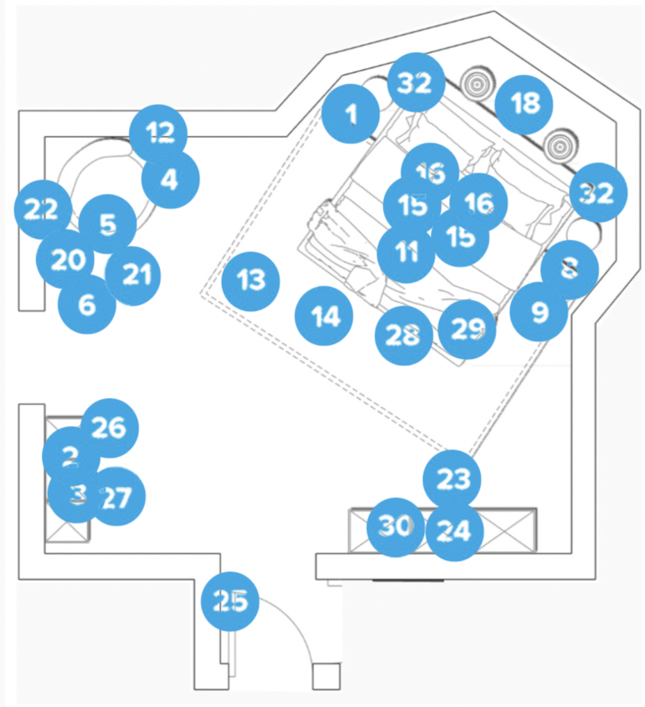 Plano del Dormitorio del Diseñador en Línea