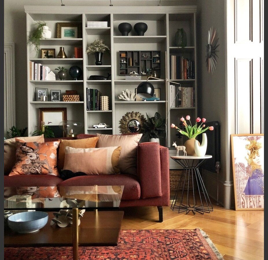 Eclectic Living Room Results from Online Interior Design Help