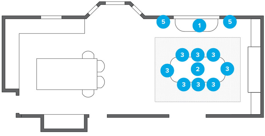 Online Designer Dining Room Floorplan