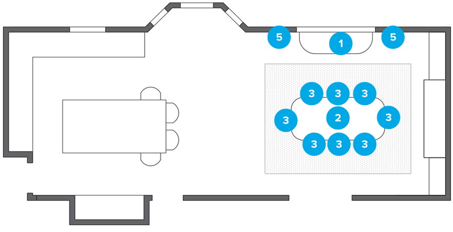 Online Designer Dining Room Floorplan