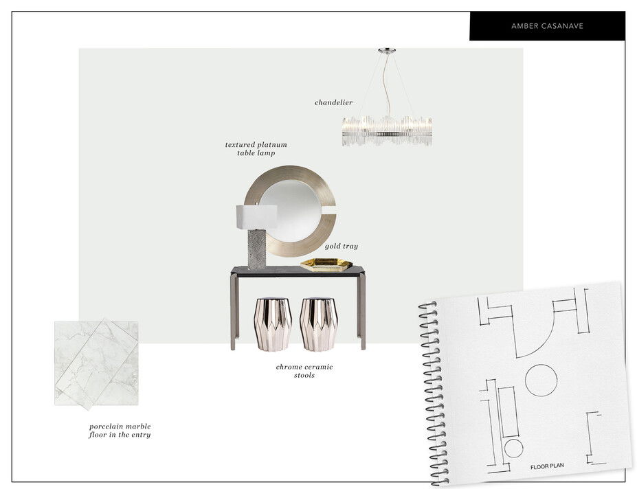 Online Designer Hallway/Entry Moodboard