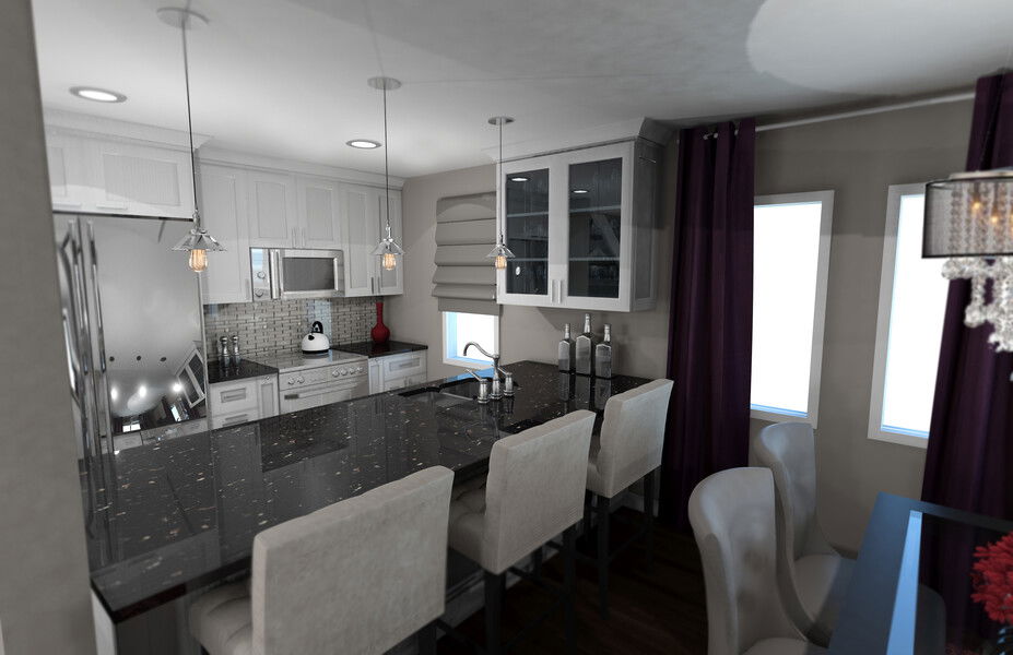 Online Designer Kitchen 3D Model