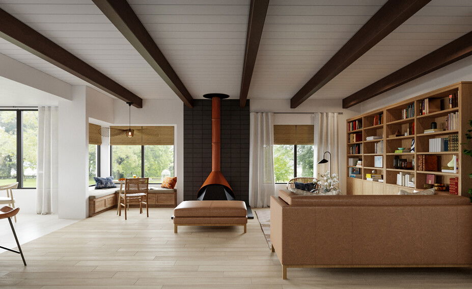 Online Designer Combined Living/Dining 3D Model