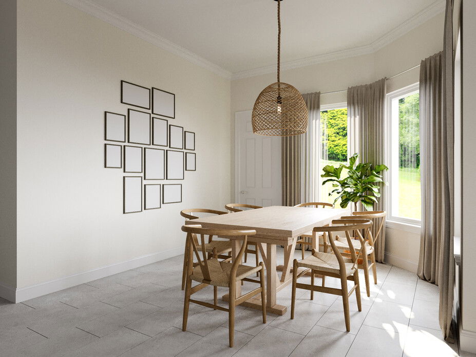 Online Designer Combined Living/Dining 3D Model
