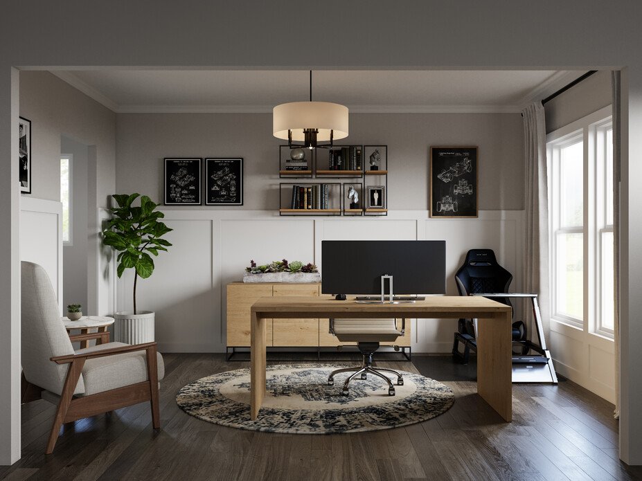 Small Office & Game Room Design | Decorilla
