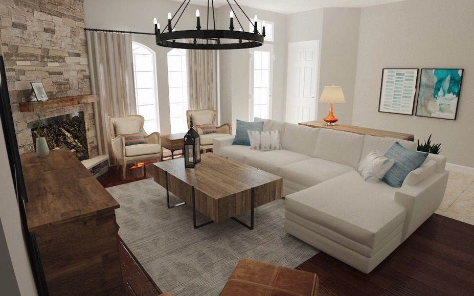 Online Designer Living Room 3D Model