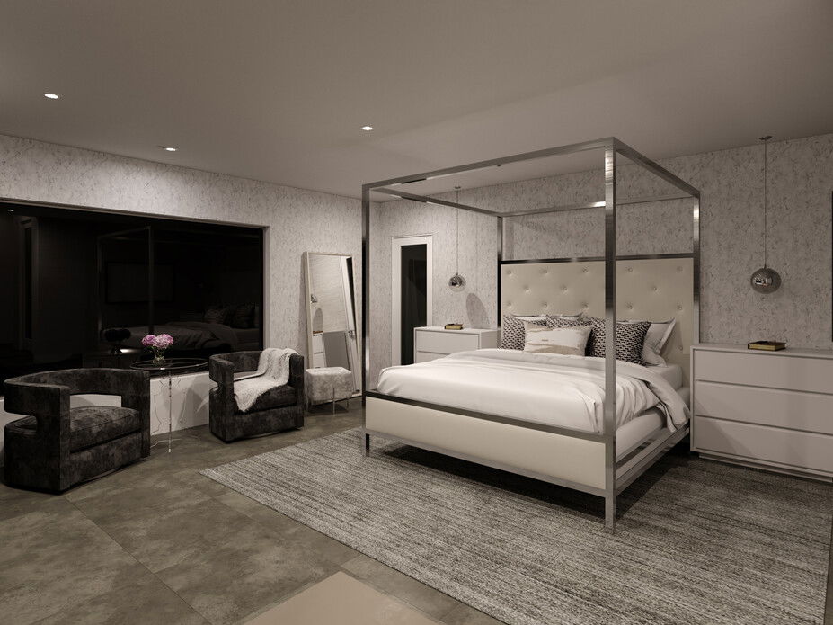 Contemporary Living, Bedroom and Closet Design | Decorilla