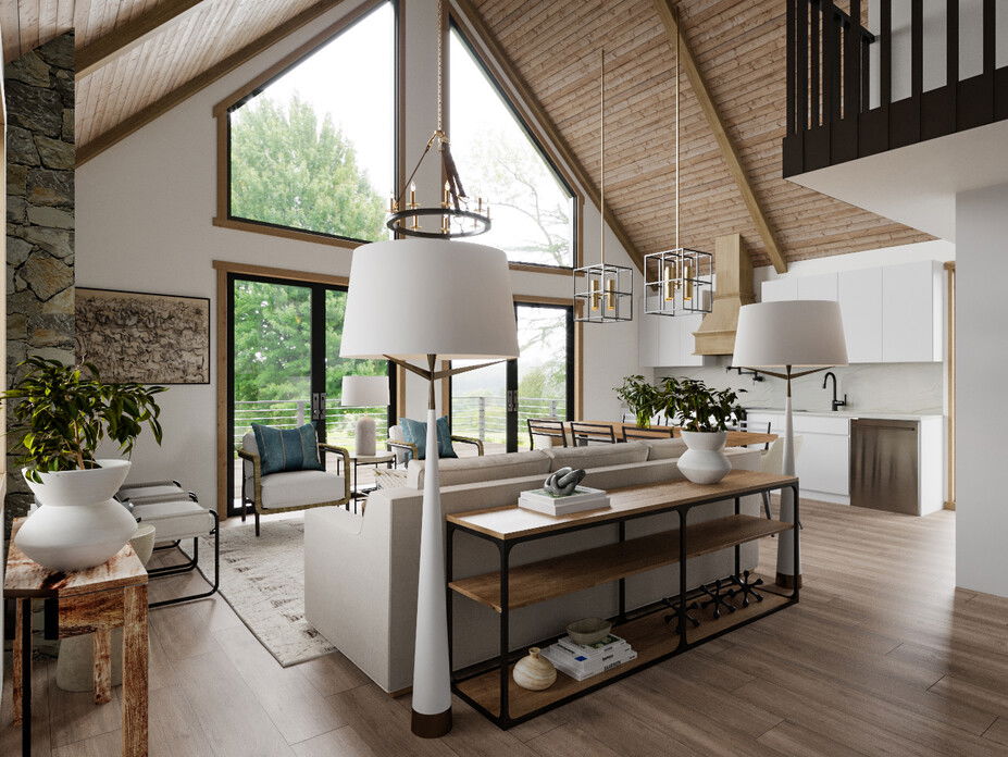 Online Designer Combined Living/Dining 3D Model