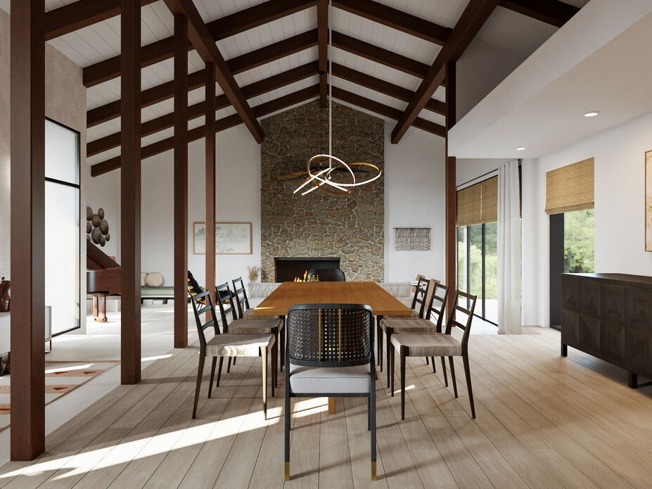 Online Designer Combined Living/Dining 3D Model