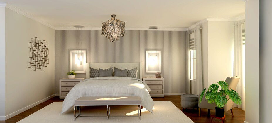 Online Designer Bedroom 3D Model