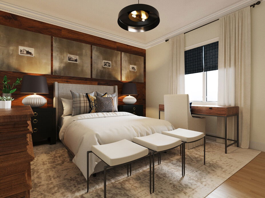 Online Designer Bedroom 3D Model