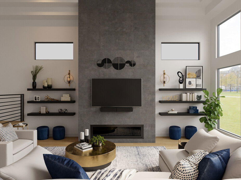 Contemporary Great Room Interior Design | Decorilla