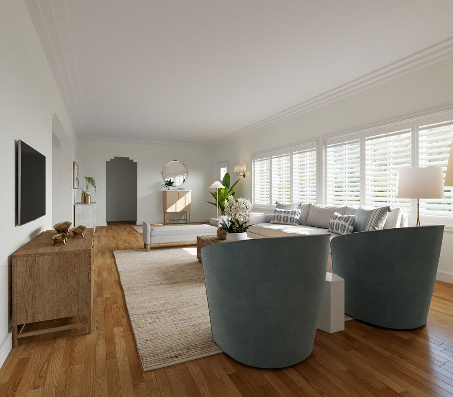Classic Coastal Living Room Interior Design | Decorilla