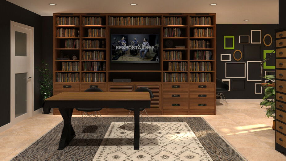 Online Designer Combined Living/Dining 3D Model