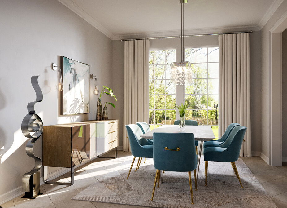 Online Designer Dining Room 3D Model